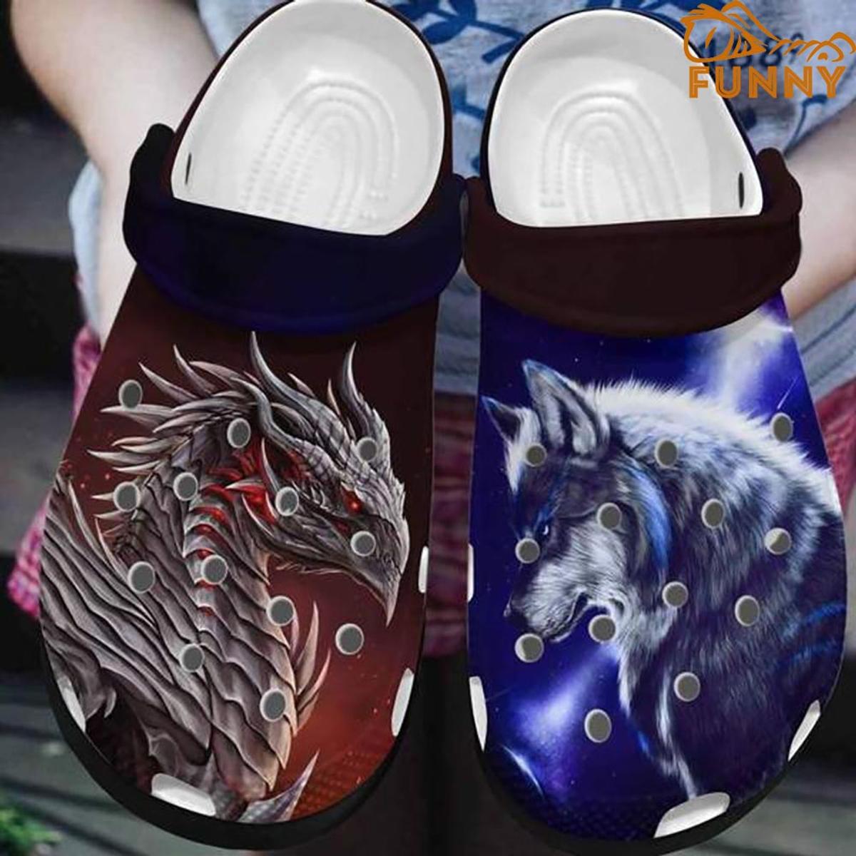 Quotes Wolf Crocs Sandals