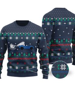 Subaru Funny Christmas Sweater Men