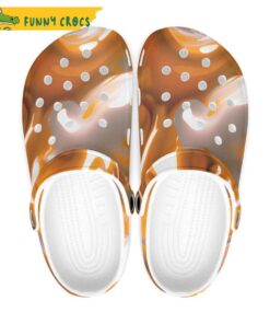 Summer Caramel 80s Retro Groovy Marble Crocs Sandals