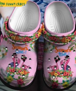 Tropical Flamingo Crocs Classic Clog Shoes