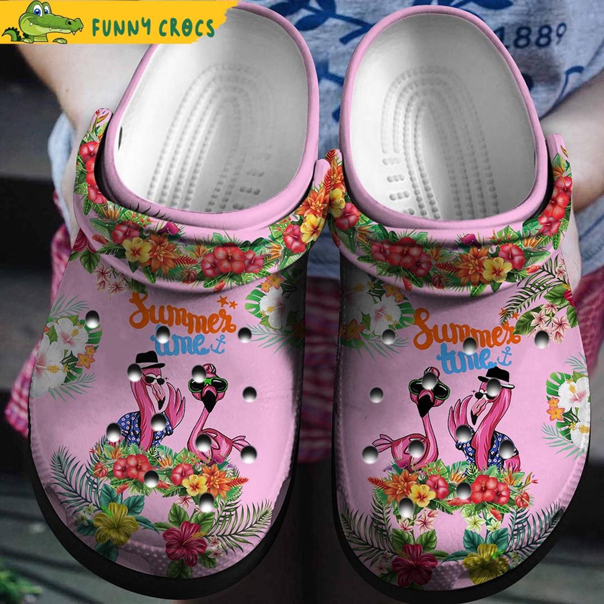 Tropical Flamingo Crocs Classic Clog Shoes