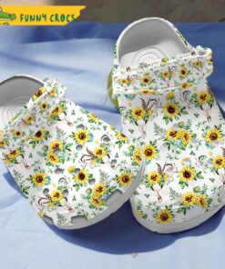 Sunflower And Skull Gifts Crocs Shoes