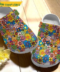 Beautiful Sunflower Butterfly Garden Crocs Clog Shoes