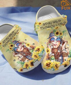 Sunflower Girl Hippie Crocs Clog