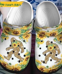 Sunflowers Bigfoot Crocs Clog Shoes