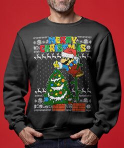 Super Mario Funny Christmas Sweaterss