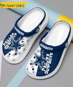 Super Navy Star Dallas Cowboys Crocs Clog