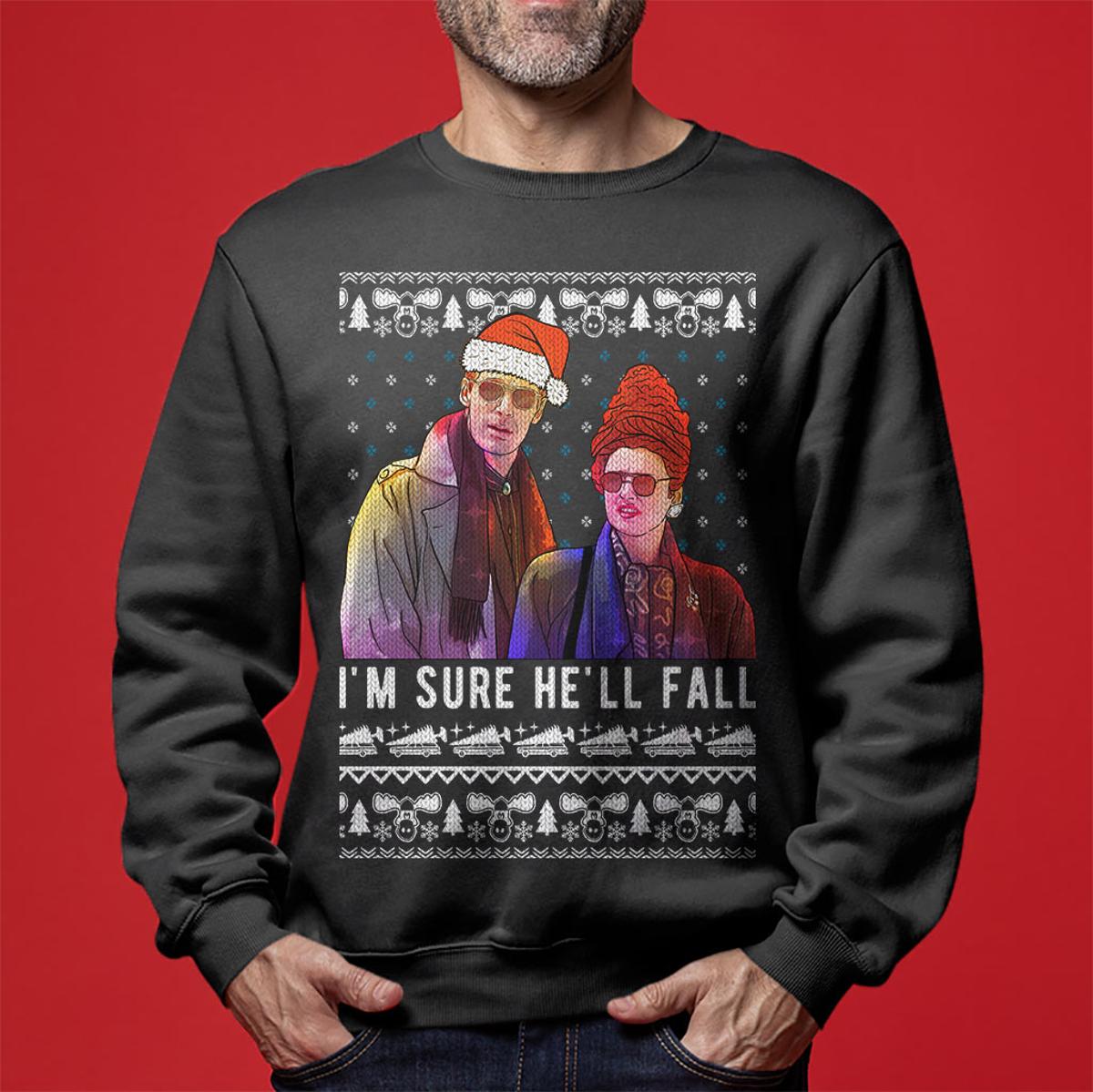 I Hope He Falls National Lampoon Christmas Sweater