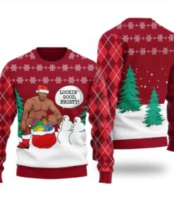 Surprising Frosty Barry Wood Ugly Sweater