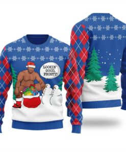 Funny Santa Barry Wood Christmas Sweater Men