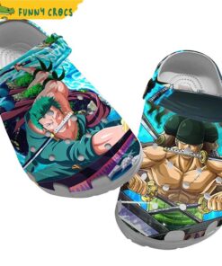 Swordsman Roronoa Zoro Wano One Piece Crocs Clog Shoes