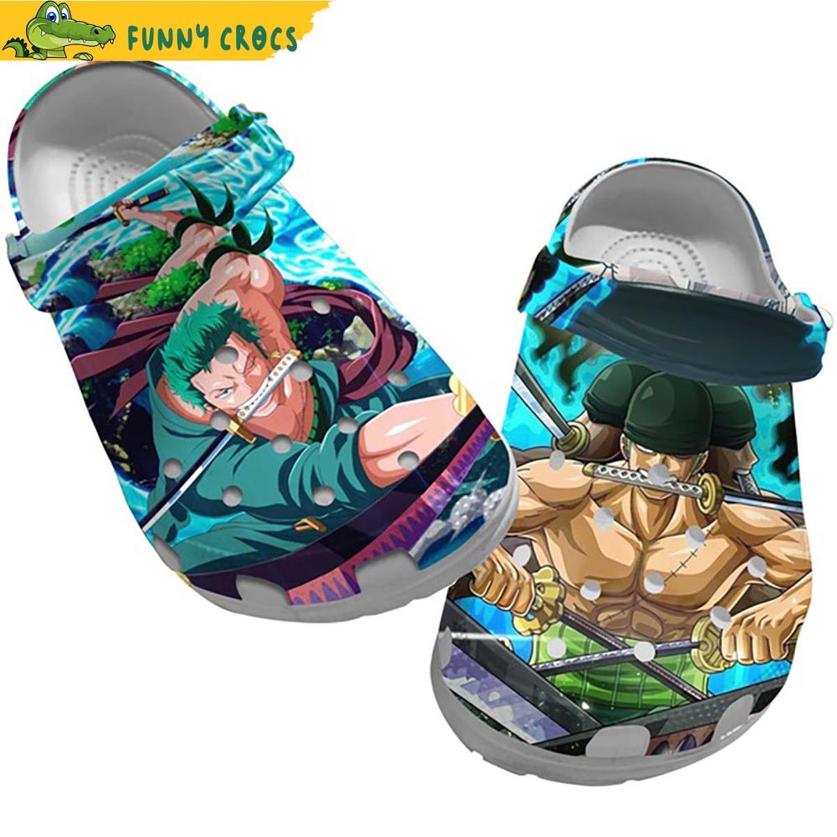 Personalized Zoro One Piece Skull Crocs Shoes