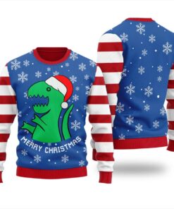 T Rex Funny Ugly Christmas Sweater