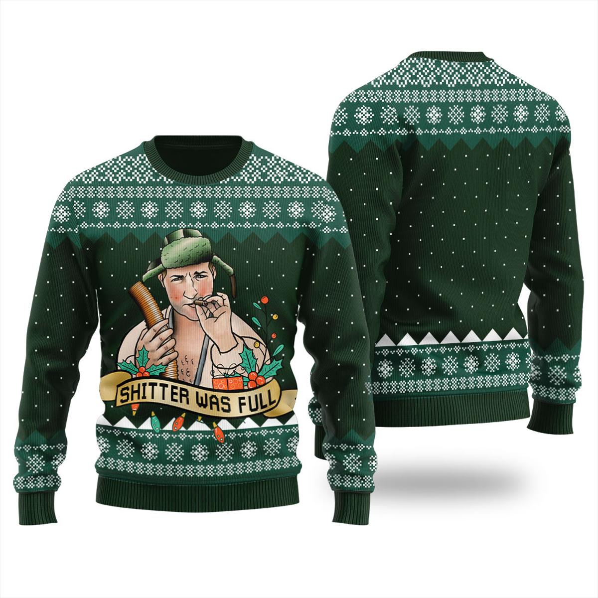 Christmas Vacation Shitters Full Womens Ugly Xmas Sweater