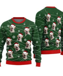 Dog Dad Personalized Dog Ugly Christmas Sweater