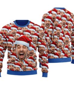 Tacky Custom Ugly Sweaters With Multiple Faces