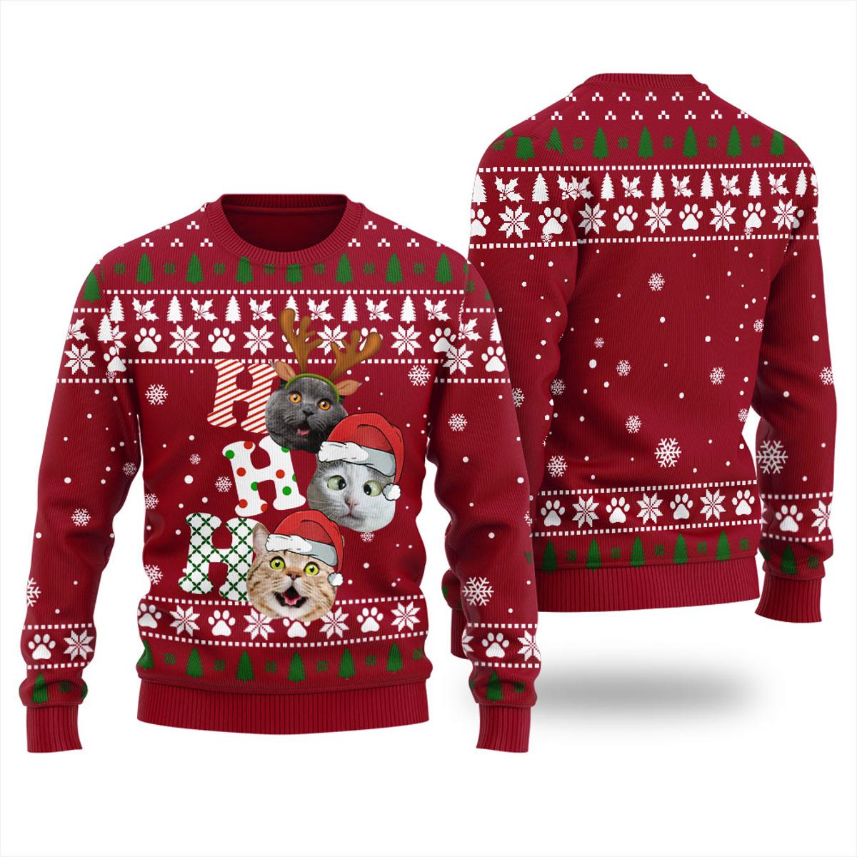 Nice Custom Cat Xmas Sweater