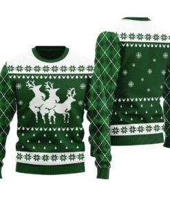 Tacky Reindeer Threesome Ugly Sweater