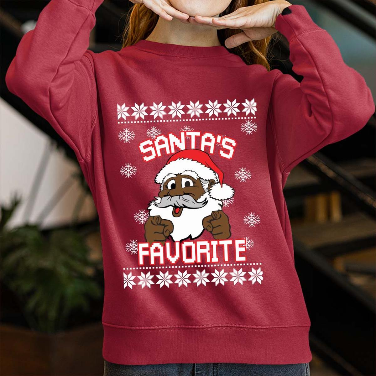 Hilarious African American Santa Ugly Xmas Sweater