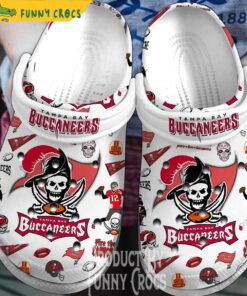 Tampa Bay Buccaneers Crocs Slippers White Crocs Slippers