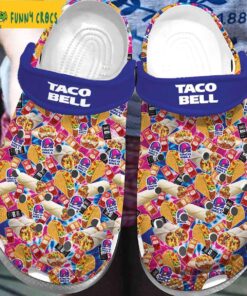 Pink Taco Bell Crocs Clogs Shoes