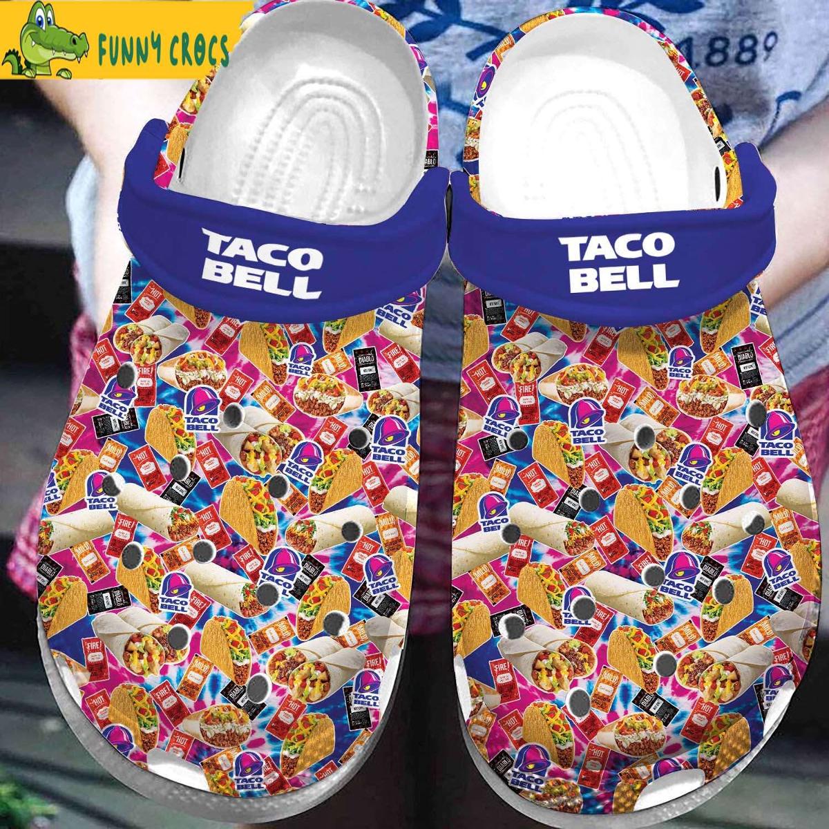 Pink Taco Bell Crocs Clogs Shoes