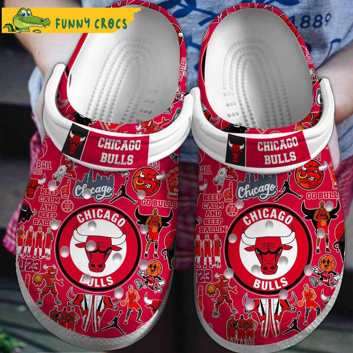 Team Chicago Bulls Nba Crocs Shoes