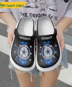 Skull Blue Eyes Dallas Cowboys Crocs Classic