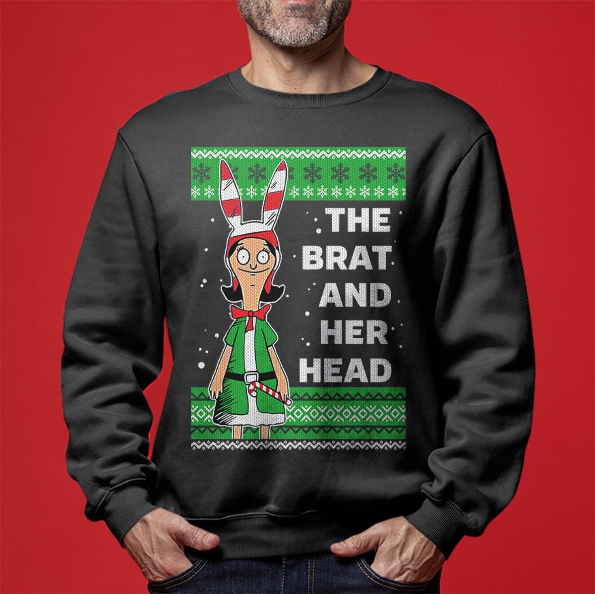 The Brat And Her Head Bob’s Burger Ugly Sweater