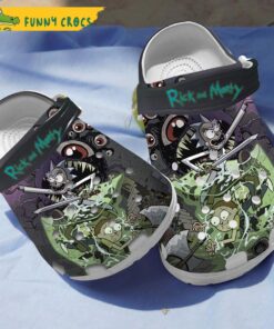 The Dark Rick And Morty Crocs Clog Shoes