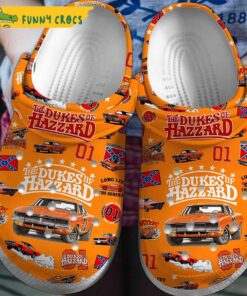 The Duck Of Hazzard Movie Orange Crocs Clogs