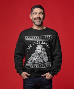 The Dude Abides The Big Lebowski Ugly Sweaters