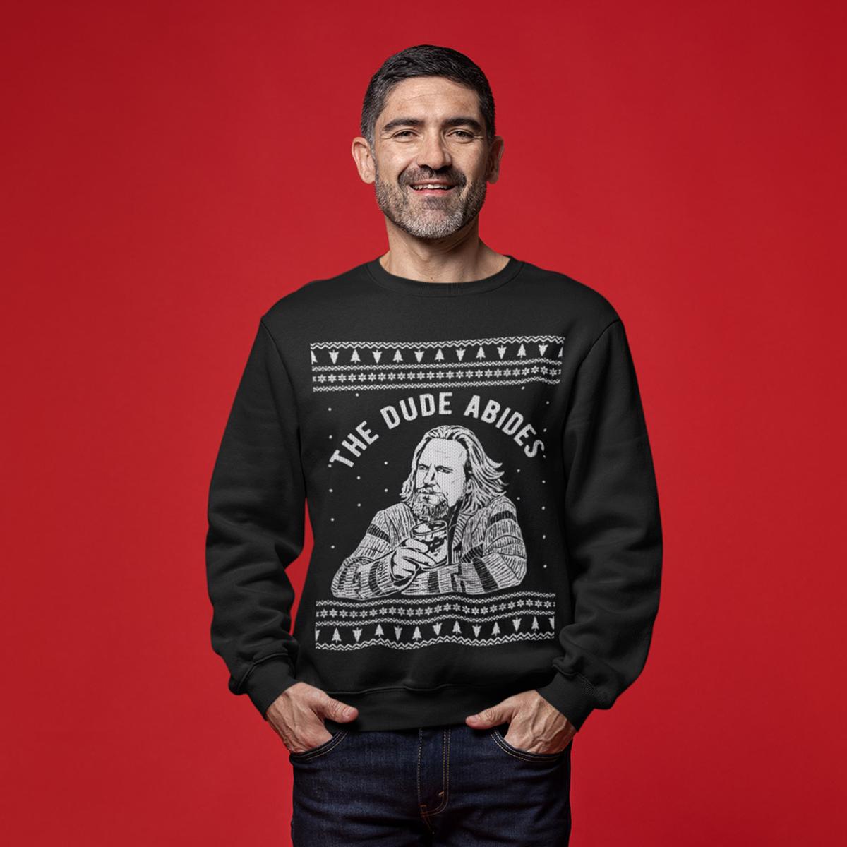 The Dude Abides The Big Lebowski Ugliest Sweaters For Christmas