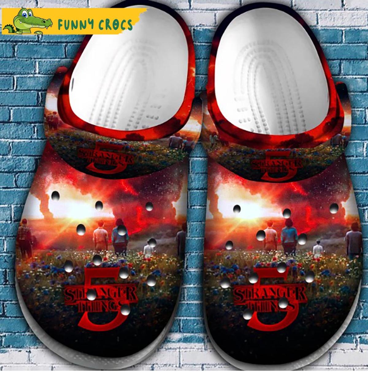 Stranger Things Art Crocs Slippers