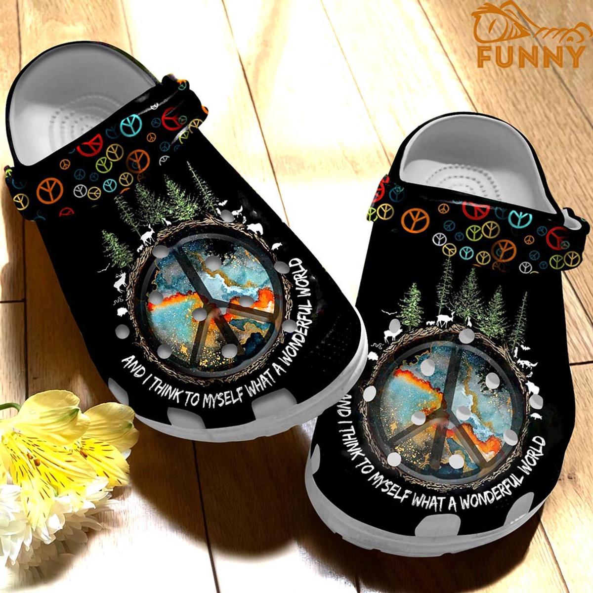 Sunflower Girl Hippie Crocs Clog