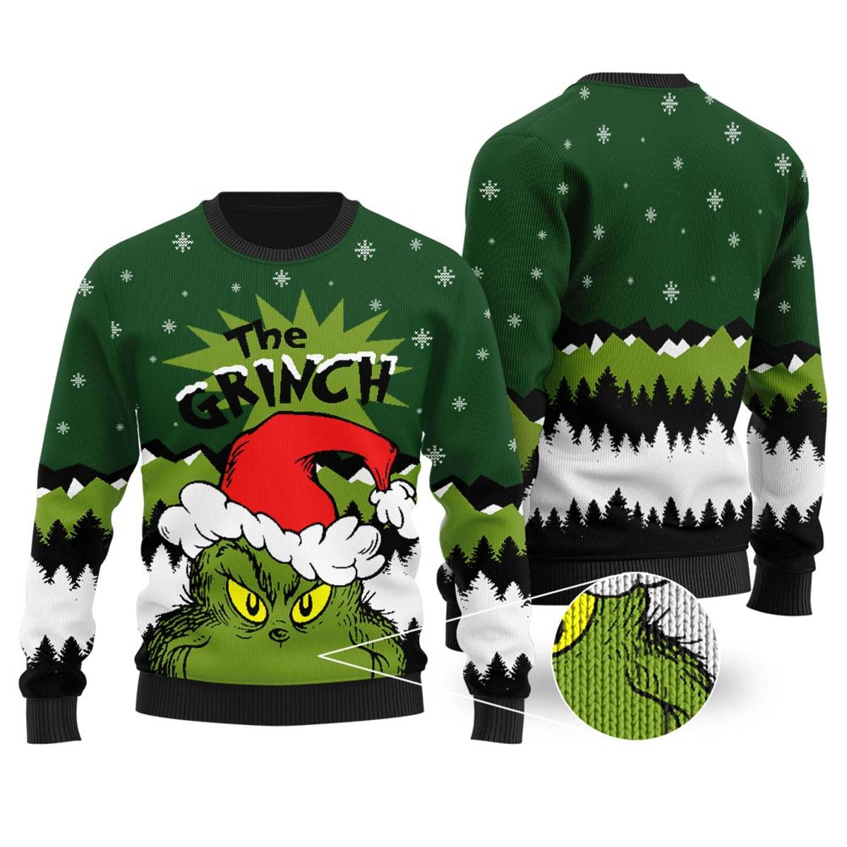 The Ugly Grinch Ugly Christmas Sweater