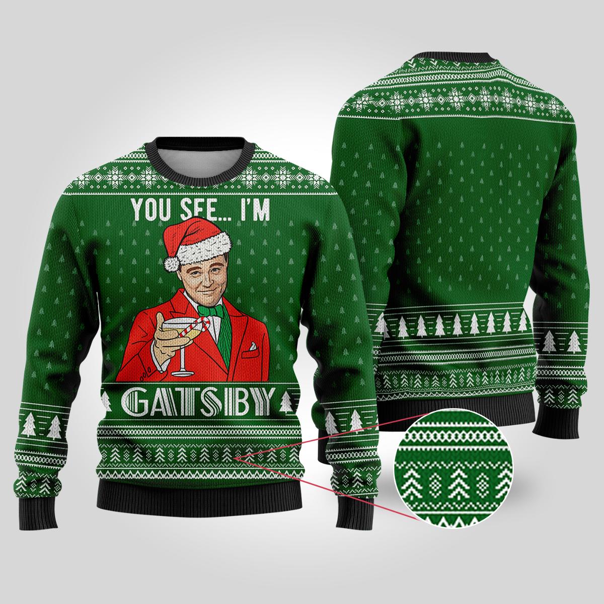 Funny Grinch And Santa Christmas Sweater