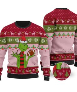 The Grinch Football Christmas Sweater