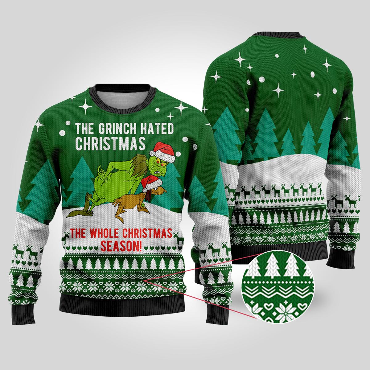 The Grinch Hated Womens Ugly Christmas Sweater