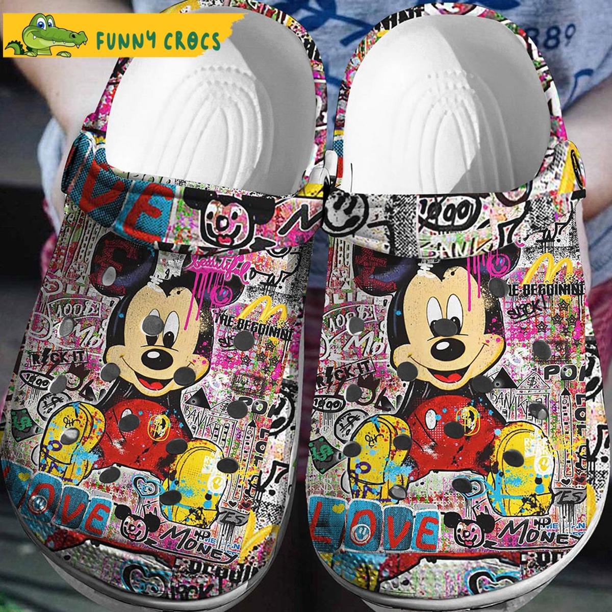 Playful Personality Mickey Mouse Crocs Sandals