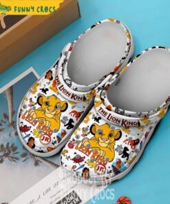 The Lion King White Crocs Slippers