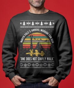 The Lord Of The Rings Mordor Fun Run Lotr Christmas Sweater