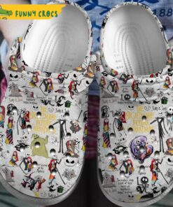 Cartoon Groot And Jack Skellington Crocs Clog Shoes