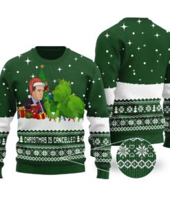 The Office Michael Scott Grinch Sweater