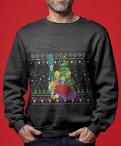 The Simpsons Family Mens Ugly Christmas Sweaters