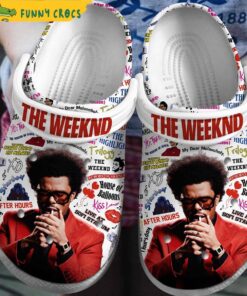 The Weeknd White Crocs Sandals