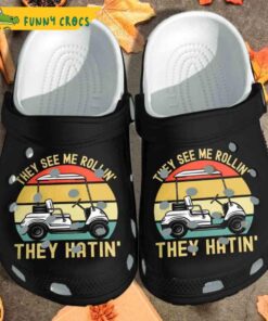 Personalized Wooden Band Golf Crocs Sandals