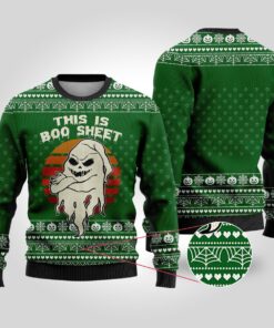 This Is Boo Sheet Ugly Halloween Sweater