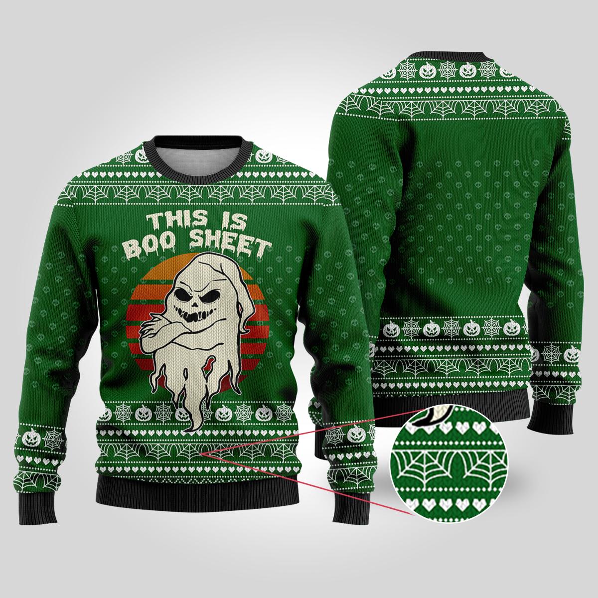 Scared Scooby Doo Ugly Halloween Sweater