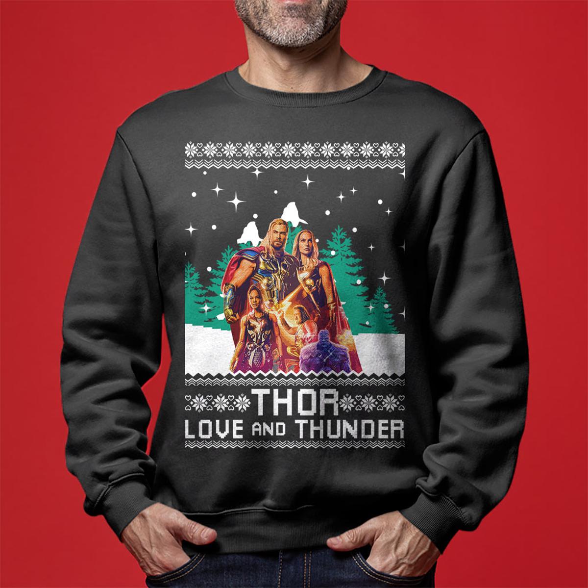 Thor Love And Thunder Ugly Christmas Sweater